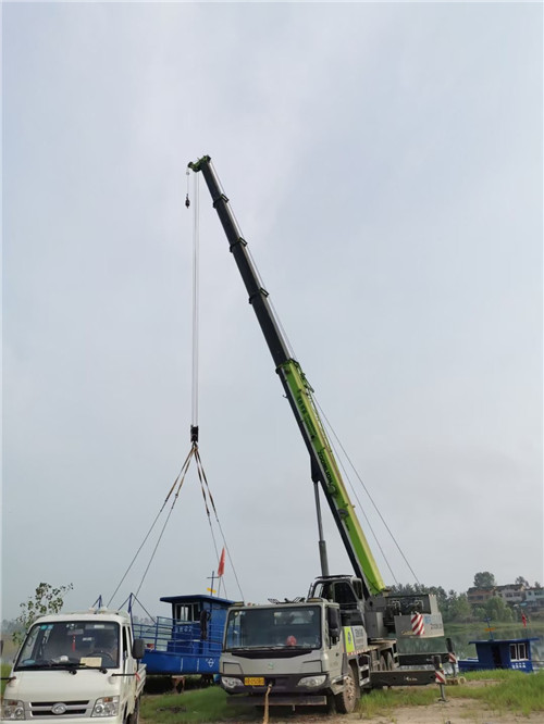 咸安区桥梁建设吊装案例